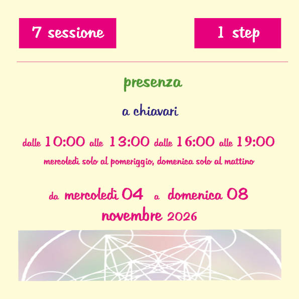7 sessione 1 step presenza